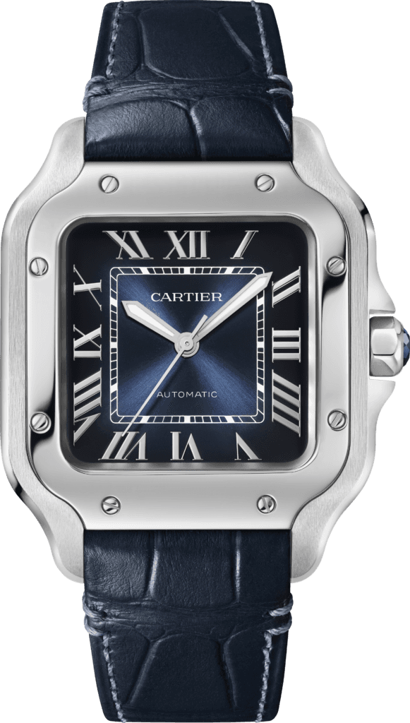 Cartier Santos de Cartier watch Medium - Blå | Urmaker Bjerke