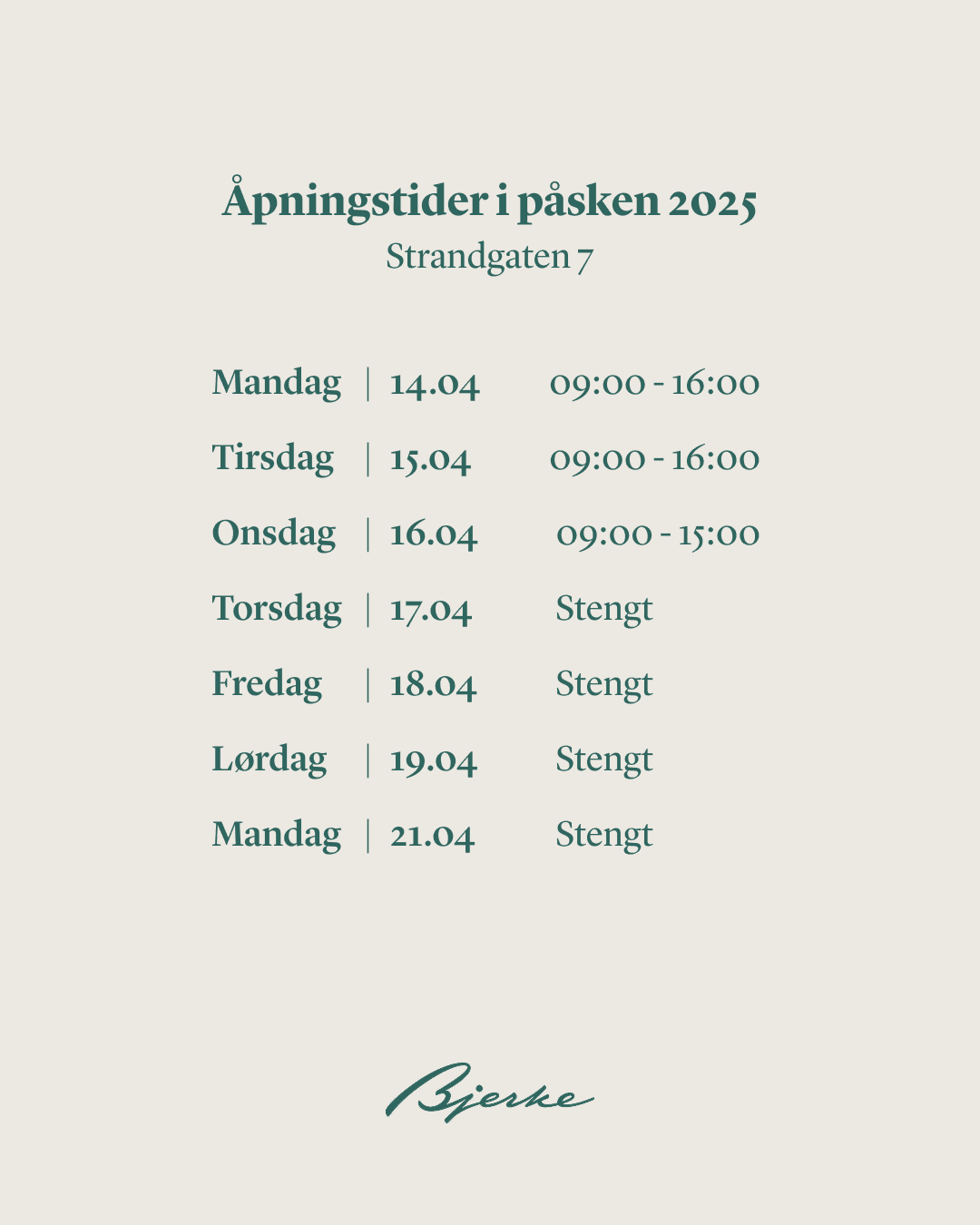 Inngang_Åpningstider_Påske_4x5_Bergen 1