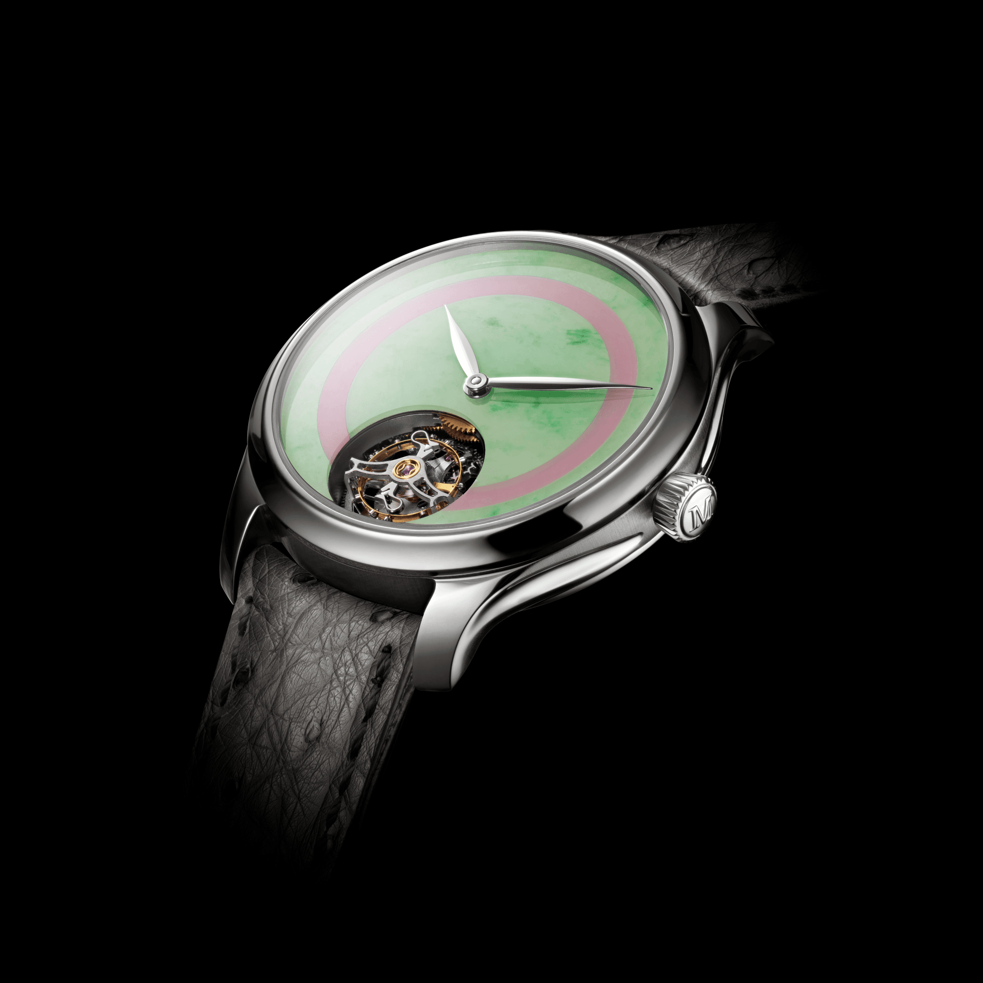 HMoser_1805-1206_Endeavour_Tourbillon_ST_Concept_Pop_BurmaJade_RoseOpal__Detail_B